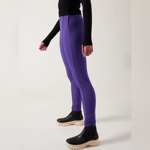Athleta Glacier Snow Skinny Pant II Purple Winter Sports Water Repellent - Picture 2 of 8